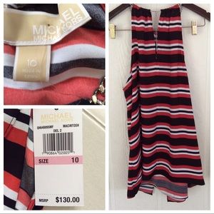 MK CHAIN NECKLACE SWINGY CUTAWAY TOP